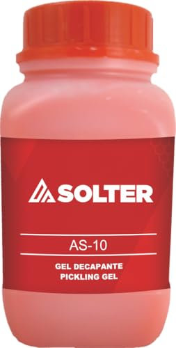 Solter AS-10 gel decapante acero inoxidable para cordones TIG/MIG/Electrodo · Sin cloruros · 2 kg · Limpieza post-soldadura profesional en uso vertical