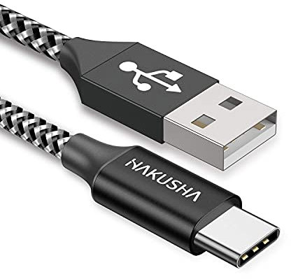 HAKUSHA Cavo USB C, [0.5M] Cavo USB Tipo C Nylon Ricarica Rapida per Android Samsung Galaxy Z Flip, S22+, S21 Ultra, Huawei P50, Mate 40, Xiaomi 12, Google Pixel, OnePlus, Moto, Realme, tavoletta