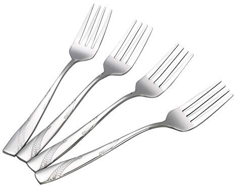 Bringer 12-Piece Stainless Steel Dessert Fork, Small Salad Forks