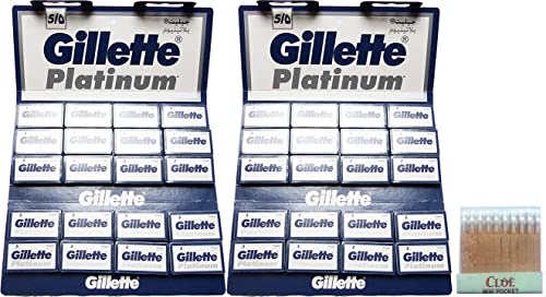200 Gillette Platinum Rasierklingen und 20 hämostatische Streichhölzer