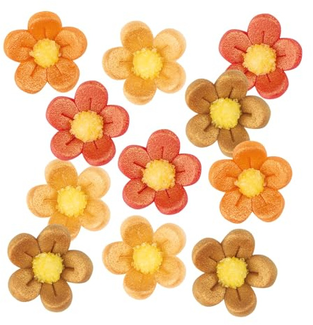 Günthart | 160 Marzipan-Blumen antik | Tortendekoration | geeignet für Süßspeisen wie Kuchen, Cupcakes und Cakepops