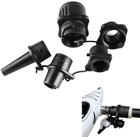 CTForest Valve Adapter, Air Valve Adapter Set, SUP Compressor Adapter, Für Schlauchboote, Stand Up Paddle(Schwarz)