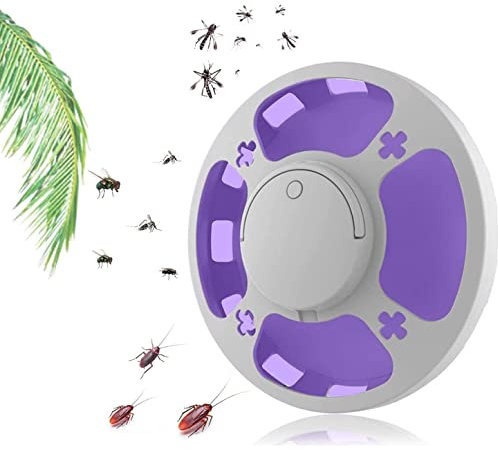 LOFFU Lámpara Antimosquitos Eléctrico,Plug in Lámpara Repelente de Mosquitos, Mini Insecticida, para Cocina,Dormitorio, Interior,Moscas, Mosquitos,Insectos