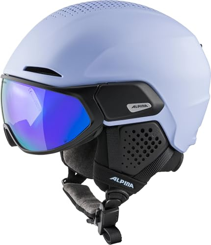 Alpina Alto Q-LITE - sicherer, stoßabsorbierender & individuell anpassbarer Skihelm für Erwachsene, mit kontrastverstärkendem Visier