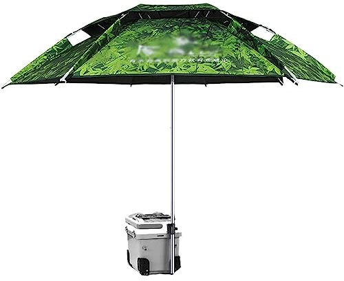 UTMACH Ombrellone da giardino piegato da 75 cm, ombrellone da pesca con presa di terra antivento, ombrellone da spiaggia con regolazione multidirezionale