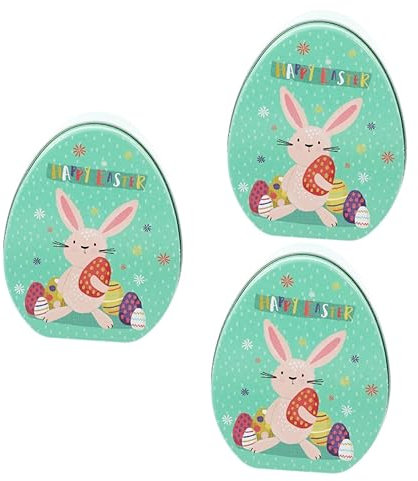 Warmhm 3-Teilige -Süßigkeitenschachtel Für Kinder Runde Knallbonbons Weihnachtsgeschenke Süßigkeitenbehälter Für Osterplätzchendosen Weißblech Leere Dosen Tragbarer