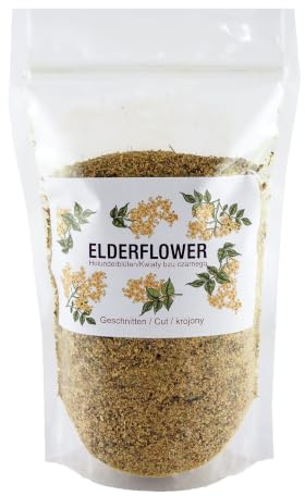 Holunderblütentee, getrocknete Holunderblüten, Holunderblüten, Kräutertee 300g