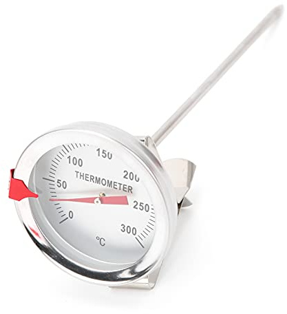Friteringstermometer med Avläsning, Mäta Oljepanna Varm Mat, 50℃ Till 300℃ Termometer med 5 Cm Urtavla för Frityrgrill Kalkongodiskaffe etc. (-1010210097212)