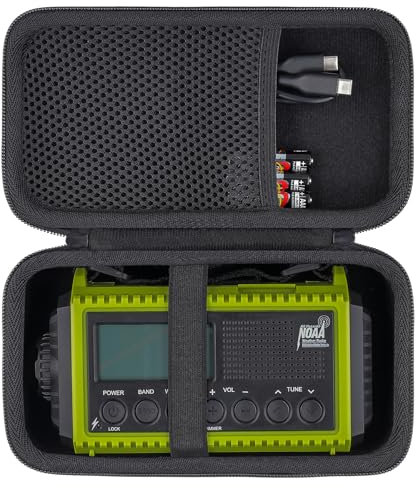 Aenllosi Custodia rigida compatibile con radio Dab/FM portatile e radio solare dinamo 5000 mAh (solo custodia)