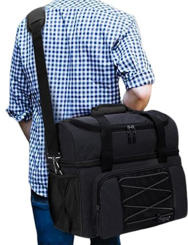 Bowlingtasche mit 2 Bällen | Bowlingtasche mit gepolstertem Gurt, langlebige und geräumige Tragetasche mit gepolstertem Gurt für einfaches Tragen