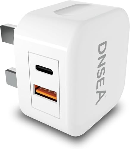 Pixel 9a/9/9 Pro/9 Pro XL/8a/8/8 Pro/7a/7/7 Pro/6a/6 Pro/6/5a 5G/4a Charger Plug 20W Dual Port USB C Charger USB & Type C PD Fast Charger Plug Charging Adapter UK 3 Pin Mains Wall For Google pixel 5