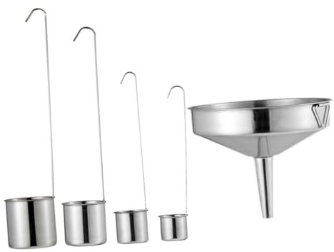 Alipis 1 Ensemble De Passoire À Huile De Cuisine Louche Filtre Entonnoir En Acier Inoxydable Pour Sauce Vin Confiture Jus