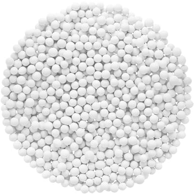 QUARKZMAN 3 Paquets Remplacement Douche Tête Perle 3-4 mm Douche Filtre Perles Remplacement Minéral Pierre Perle pour Eau Adoucisseur Filtration Douche Tête, Blanc