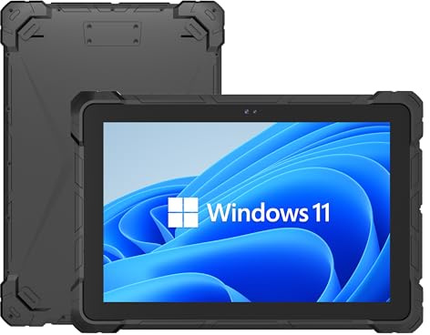HEIGAOLAPC Tablette PC Résistante Industrielle Tablette Extérieur 10,1 Pouces Win 11 Pro J4105 CPU, 8Go RAM, 128Go ROM, Batterie 8000mAh, Sim 4G, GPS, WiFi 5.0, 2 USB3,0, HDMI 2,0, Type-C3,1, RS232