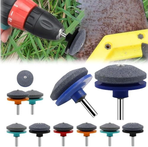 Schleifstein Industrial Electric Grinder Windkraft Kopf Schleifwerkzeug Rasenmäher Rasen V9N3 Schleifwerkzeug Verschleißfestes Schleifen