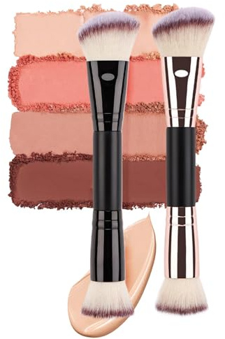 Pennello Per Trucco Cosmetico - Pennello Per Fondotinta, Pennello Per Fondotinta In Polvere Pennello Per Ombretto | Pennello Per Contorno Crema Per Fondotinta Da Viaggio Per Liquidi, Polvere, Corretto