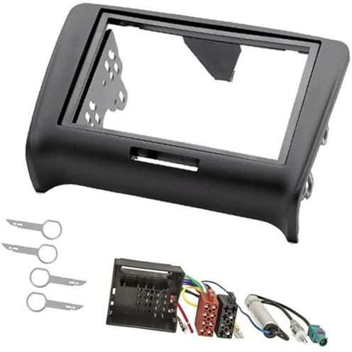 MKVAXR Kit di installazione for telaio autoradio doppio DIN, telaio pannello frontale 2 DIN stereo compatibile con Pannello cruscotto autoradio