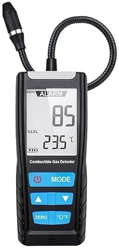 JOXLOVER Analizzatore di Gas Rilevatore di Gas combustibile Misuratore Portatile di monossido di Carbonio Rilevatore di perdite di Gas Portatile per la casa, l'industria