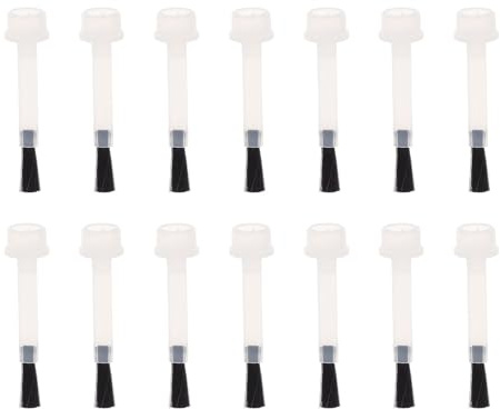 GRADENEVE 20 Pinceles Profesionales de Nailon para Esmalte de Uñas Cabezal de 9mm, Ideales para Dibujo de Líneas y Puntos en Nail Art DIY
