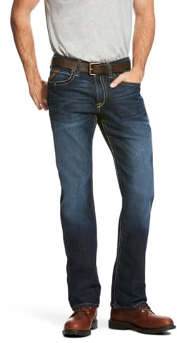 Ariat Men's M3 Rebar Loose Fit Stetch Jean, Carbine, 36X32