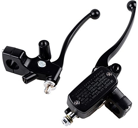 Universal Black 1 25mm Motorcycle Handlebar Brake Master Cylinder Clutch Lever Set Compayible with Honda Harley Yamaha Suzuki Kawasaki