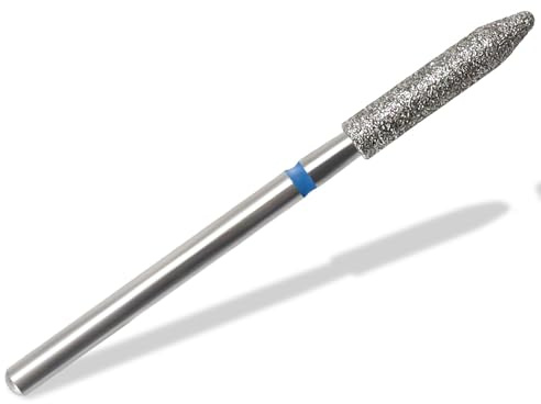 Fräseraufsatz Diamantschleifer Fräser-Bit Mittlere Körnung Hornhautfräser | Maniküre Pediküre Schleifer für Nageldesign und Fußpflege