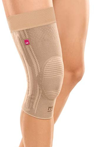 medi Genumedi - Kniebandage mit Haftband - sand - Größe VII extraweit - Bandage zur Weichteilkompression- Beidseitig tragbar