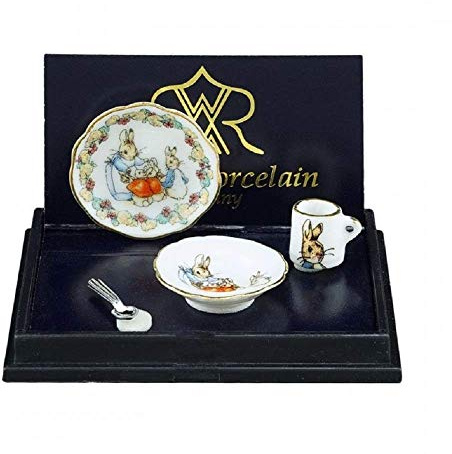 Melody Jane Puppenhaus Peter Hase Kinderzimmer Dinner Set Reutter Porzellan Zubehör 1:12