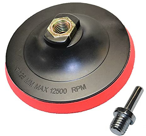 LOGOK2K Cotarba 125mm Hook & Loop Backing PAD Angle Grinder M14 & Drill Attachment for Sand Disc