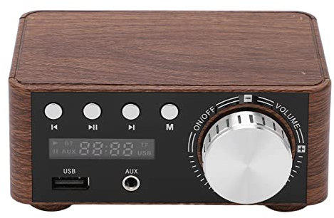 Amplificatore per Cuffie Mini DAC Stereo, Amplificatore Bluetooth, Mini Amplificatore di Potenza Bluetooth 5.0 Amplificatore Digitale HiFi Stereo 2 canali 50 W e 50 W con Ingresso USB