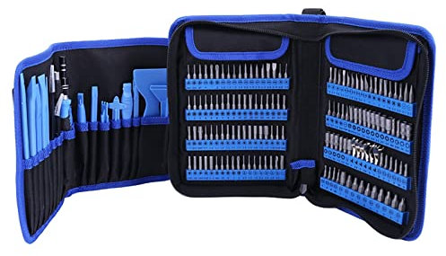 Samnuerly Juego de Destornilladores 180/126/25 en 1 Destornillador de precisión Torx Hex bit Magnetic bits DIY. Kit de Herramientas de Mano para reparación de computadoras portátiles de teléfonos cel