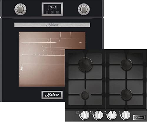 Kaiser Küchengeräte - Set de horno EG 6374 SP + KCG 6387, horno de gas autárcico, 79L+placa de gas