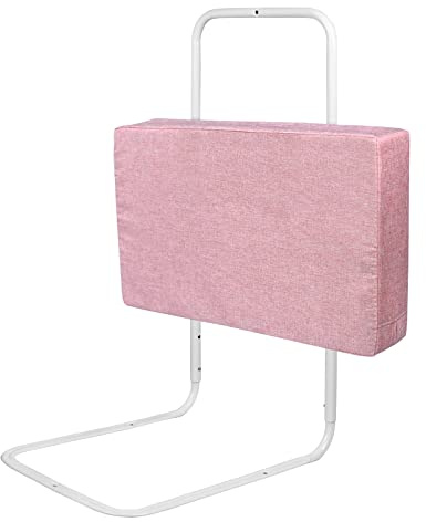 VA-Cerulean Rausfallschutz Bett, Boxspringbett Bettgitter Höhenverstellbar 40-60 cm, Flachs Bettschutzgitter geeignet 5-30 cm Matratzen, Bettumrandung Breit 60 cm, Rosa