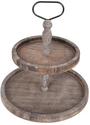 TOPBATHY Pallets di legno scodella da zuppa con i piedi decorazioni per matrimoni vaschette per alimenti caramelle espositore per torte porta dolci da matrimonio multistrato staffa piatto