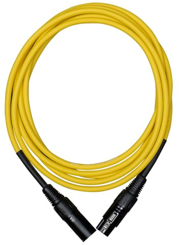 Cascha Standard Line Microphone Cable (XLR), Yellow, 9m