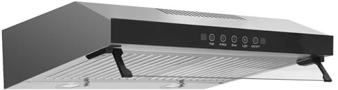 NaMaSyo Dunstabzugshaube Edelstahl-Unterbau-Haube mit Doppelmotor Unterbau-Dunstabzugshaube Küchenabzugshaube mit Sensor Touch Abluft und Umluft, abzugshaube mit Aktivkohlefilter