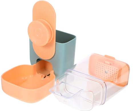 COSMEVIVI Selbstdosierender Futterspender Hängender Automatischer Futterspender Für Kaninchen Und Meerschweinchen Aus Haustiersicherem Kunststoff