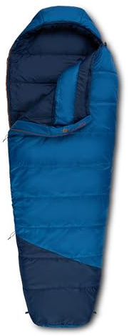 Kelty Mistral Daunenschlafsack, 550 Fill Power Budget Daunengefüllter Campingsack, wasserabweisend, leicht, 3-Jahreszeiten, Update 2025 (20 Grad, lang)