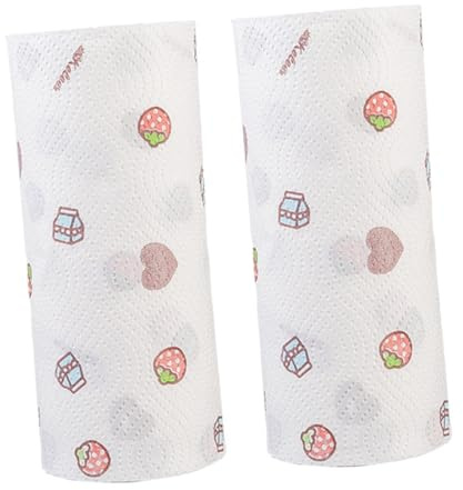 SAFIGLE 2rollen Ölabsorbierende Papierservietten Wasserabsorbierendes Papiertuch Einweg Küchenrollenpapier Haushaltspapierserviette Für Täglichen Gebrauch Zu Hause