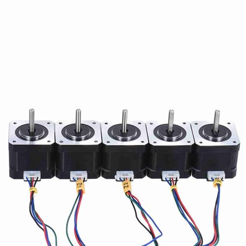 Anet Nema 17 Stepper Motor Effizienter 3D -Drucker CNC Kit 2 Phasenantriebsregel für 3D -Druckbegeisterte Metall 10pcs (5PCS)