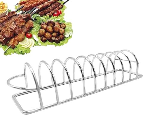 Supporto per Costine per Griglia,Griglia Grande per Costine - Accessorio da Cucina in Acciaio Inossidabile Lavabile in Lavastoviglie per BBQ Giardino Campeggio e Picnic all'Aperto