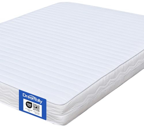 Dreamolly Komfortschaummatratze 180x200 cm, 20 cm Höhe – Preis-Leistungs-Sieger, Wellenschnitt für sanfte Druckentlastung, Gerollt, Oeko-TEX