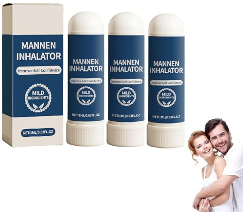 Inhalador Nasal Complejo Para Hombres, Estimulante De La Vitalidad Masculina, Restaura La Energía Y La Vitalidad, Para El Cuidado Corporal (3pcs)
