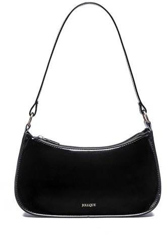 JOLLQUE Handtasche Damen Klein, Künstliche Lackleder Tasche, Mini Damen Crossbody,Kupplung Handtaschen Schultertasche