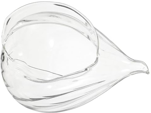 Toyvian Tazón de Vidrio en Forma de Caracola para Servir Ensaladas y Pudines, Recipiente Creativo para Cenas y Celebraciones en Casa, 1 Unidad