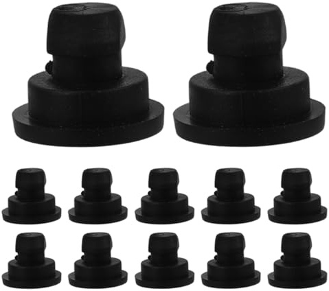 ifundom 12 Piezas de Tapones de Goma Antideslizantes para Patas de Olla Arrocera y Freidora de Aire, Parachoques Redondos para Cocina en Casa y Restaurantes