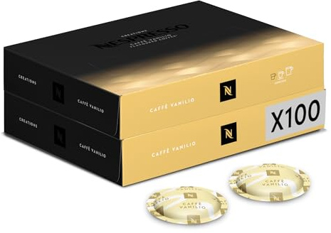 Nespresso Professionnel - Bundle 100 Capsules cafés - Barista CREATIONS Caffè VANILIO (2 boîtes de 50) - Adapté aux professionnels
