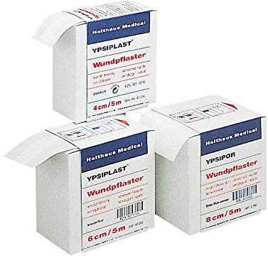 Holthaus Medical YPSIPLAST® Wundpflaster Pflaster Pflasterrolle, wasserabweisend, 8cm x 5m