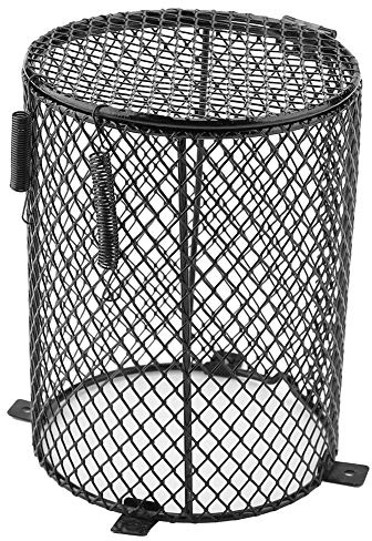 Pssopp värmeskydd anti-skållning reptil värmelampa skugga värmelampa ljus nätskydd dag natt keramisk glödlampa värmande lampskärm (Cylinder)