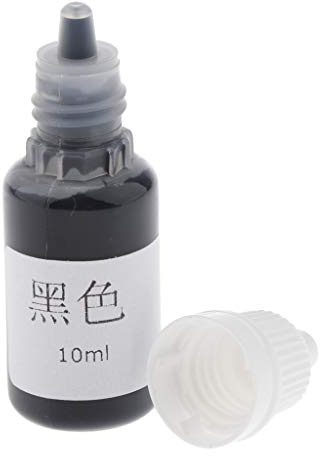 B Baosity 10ml Seifenpigmente Farben Lebensmittelqualität FDA DIY Farbstoffe für Kerzen Färbung - 10 ml schwarz